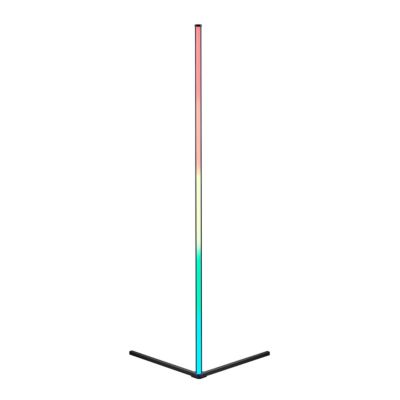 Lampadaire d'angle LED connectée RGB IP20 10W l.60 x H.141 cm noir Reality Leuchten