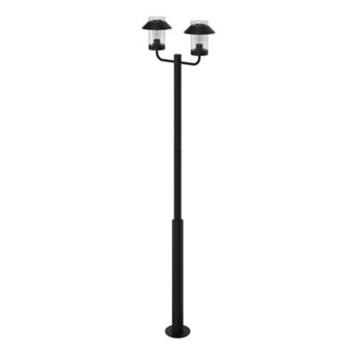 Lampadaire d'extérieur Caprera noir E27 IP44 GoodHome