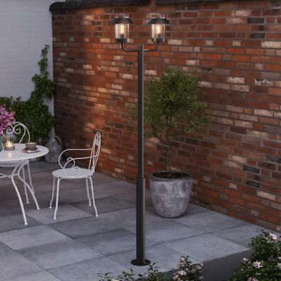 Lampadaire d'extérieur Caprera noir E27 IP44 GoodHome