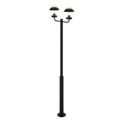 Lampadaire d'extérieur Caprera noir E27 IP44 GoodHome