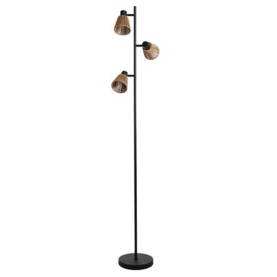 Lampadaire Davai 3 lampes métal noir H.160cm IP20 E14 40W Seynave