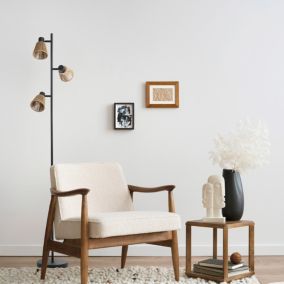 Lampadaire Davai 3 lampes métal noir H.160cm IP20 E14 40W Seynave