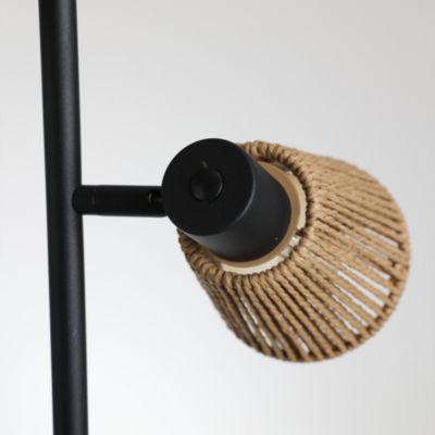 Lampadaire Davai 3 lampes métal noir H.160cm IP20 E14 40W Seynave