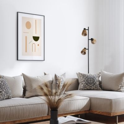 Lampadaire Davai 3 lampes métal noir H.160cm IP20 E14 40W Seynave