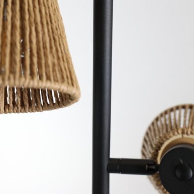 Lampadaire Davai 3 lampes métal noir H.160cm IP20 E14 40W Seynave