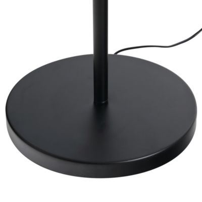 Lampadaire design industriel 3 ampoules max. 40 W abat-jour cage métal noir