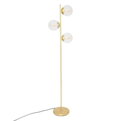 Lampadaire droit (35x25x162 cm - Doré)