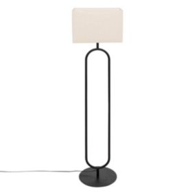 Lampadaire droit Alec noir H154cm - Atmosphera
