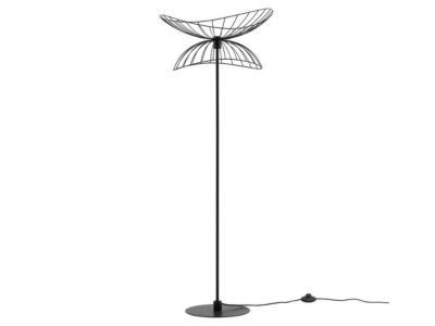 Lampadaire droit filaire - Métal - H.160 cm - Noir - MANIA