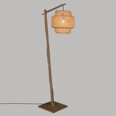 Lampadaire en bois - Atmosphera - Liby 173 cm - Naturel - E27