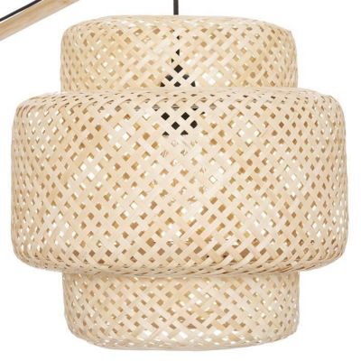 Lampadaire en bois - Atmosphera - Liby 173 cm - Naturel - E27