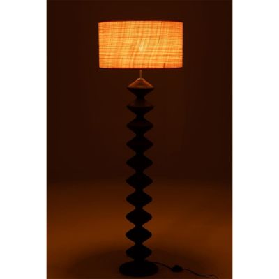Lampadaire en Bois "Chenille" 156cm Noir