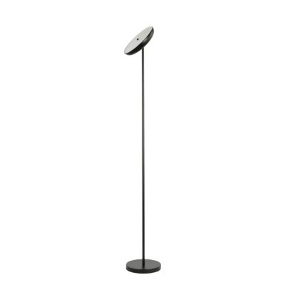 Lampadaire en métal noir mat LED intégrée 2500lm dimmable 35W ⌀30xH.181cm, Goodhome Songor