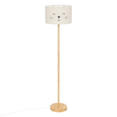 Lampadaire enfant chat "Felix" H152cm blanc - Atmosphera createur d'interieur