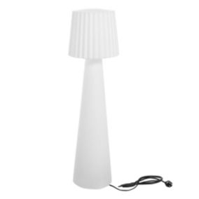 Lampadaire ext filaire LADY Blanc Polyéthylène H110CM