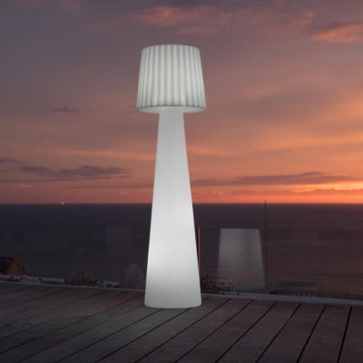 Lampadaire ext filaire LADY Blanc Polyéthylène H110CM