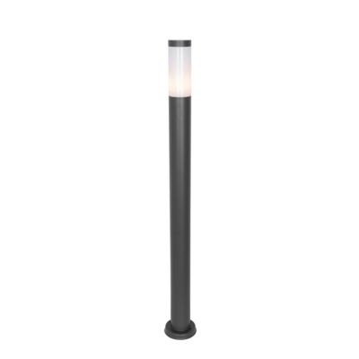 Lampadaire extérieur moderne gris foncé avec opale 110 cm IP44 - Rox
