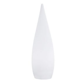 Lampadaire extérieur sans fil CLASSY Blanc Polypropylène H80CM