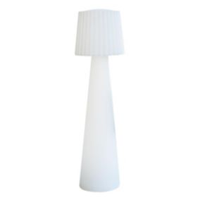 Lampadaire extérieur sans fil LADY Blanc Polypropylène H110CM