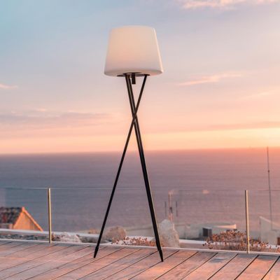 Lampadaire extérieur sans fil TRY Blanc Polypropylène H150CM