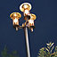 Lampadaire extérieur Blooma Trieste chrome h.200cm