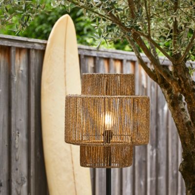 Lampadaire Jardin 220cm - 3 Lanternes Blanc - Aluminium - E27