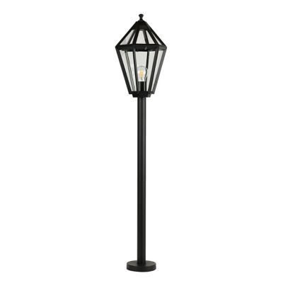 Lampadaire extérieur E27 Hexagonale IP44 120x21cm Noir Castorama