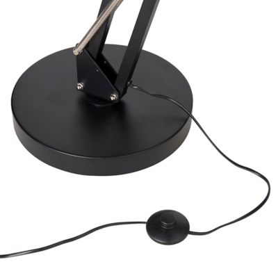 Lampadaire Harchies GoodHome E27 noir mat
