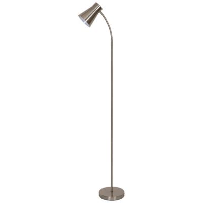 Lampadaire Hetange GoodHome E27 argent