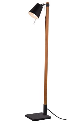 Lampadaire incandescent Menonry GoodHome E27 noir mat