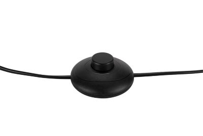 Lampadaire incandescent Menonry GoodHome E27 noir mat