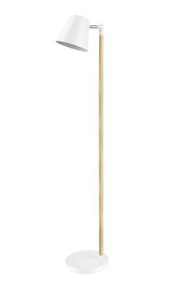 Lampadaire incandescent Mulanje GoodHome E14 blanc mat