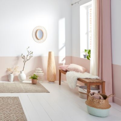 Lampadaire Kasungu E27 60w IP20 ø28 x h. 95,5 cm GoodHome coloris naturel