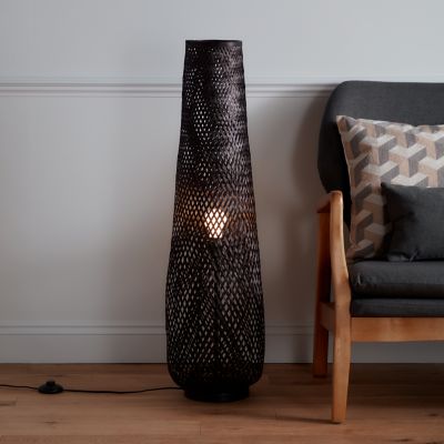 Lampadaire Kasungu E27 60W IP20 Ø28 x H. 95,5 cm GoodHome noir