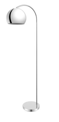 Lampadaire Kotenay GoodHome E27 argent brillant