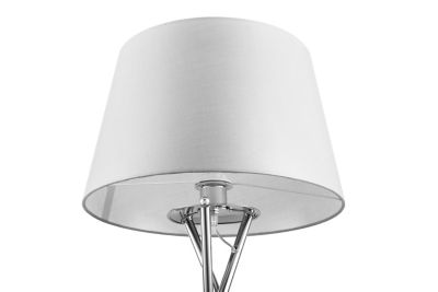 Lampadaire + lampe à poser Gooban E14/E27 IP20 argent