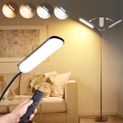 Lampadaire LED col de Cygne Flexible de 360 1800lm 18W noir