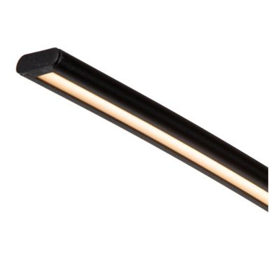 Lampadaire LED Curve en arc noir IP20 540lm 15W H.192cm Lucide