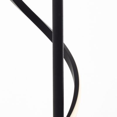 Lampadaire LED Eunice métal noir mat H.150cm IP20 E27 16W Brilliant