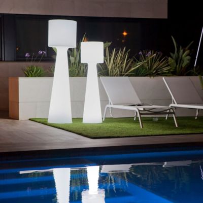 Lampadaire LED intégré Grace Ø37,5 x H.140 cm blanc New Garden