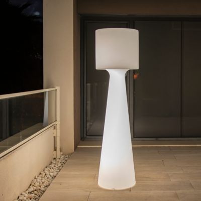 Lampadaire LED intégré Grace Ø37,5 x H.140 cm blanc New Garden