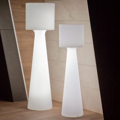 Lampadaire LED intégré Grace Ø37,5 x H.140 cm blanc New Garden