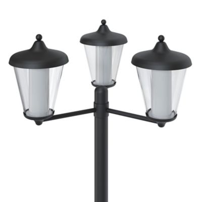 Lampadaire LED intégrée Haro 3000lm 33W IP44 GoodHome gris anthracite