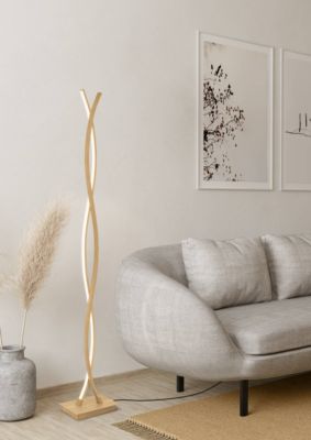 Lampadaire LED Regent - Style Moderne - Finition Acier Brossé - Fabriqué En Suisse (2021)