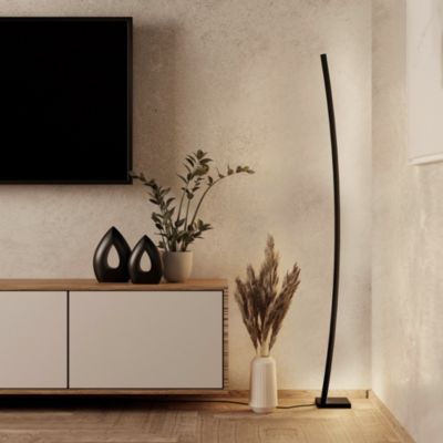 Lampadaire LED intégrée Picacha IP20 29W L.15 x l.15 x H.162,5 cm Eglo noir