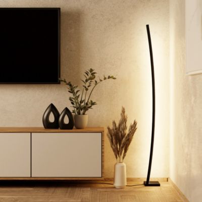 Lampadaire LED intégrée Picacha IP20 29W L.15 x l.15 x H.162,5 cm Eglo noir
