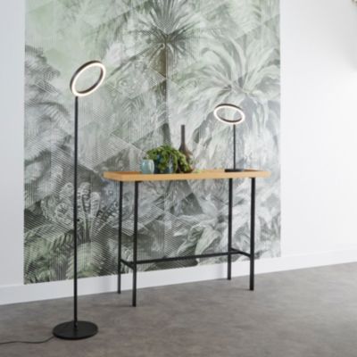 Lampadaire LED Taphao GoodHome intégrée noir mat blanc chaud 960lm dimmable
