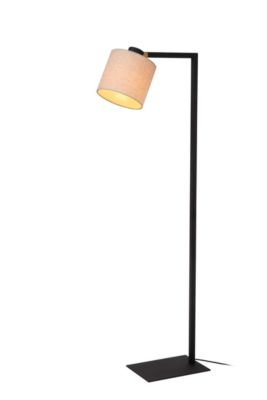 Lampadaire LESLEY en métal avec 1xE27 - Noir - Lucide