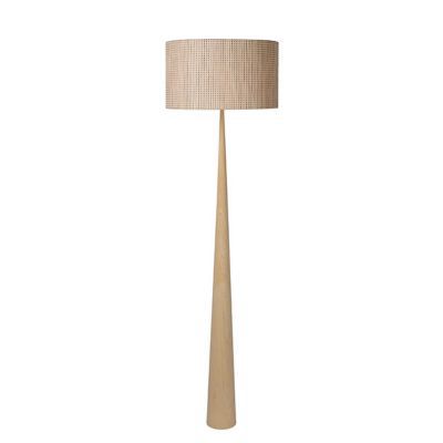 Lampadaire Lucide Conos Bois H 176 Cm Castorama