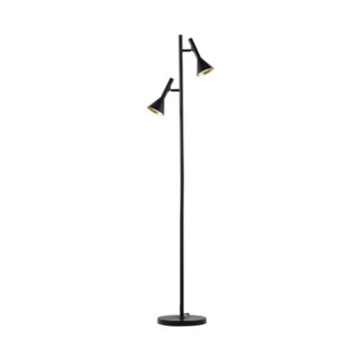 Lampadaire métal 2xGU10 Noir IP20
